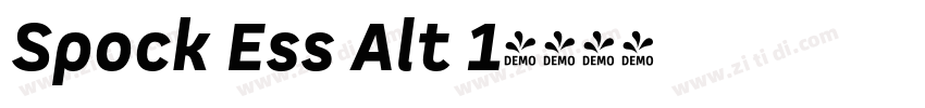 Spock Ess Alt 1字体转换